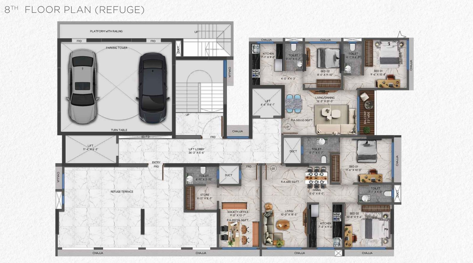 Mansarovar-8th-floor-plan-refuge